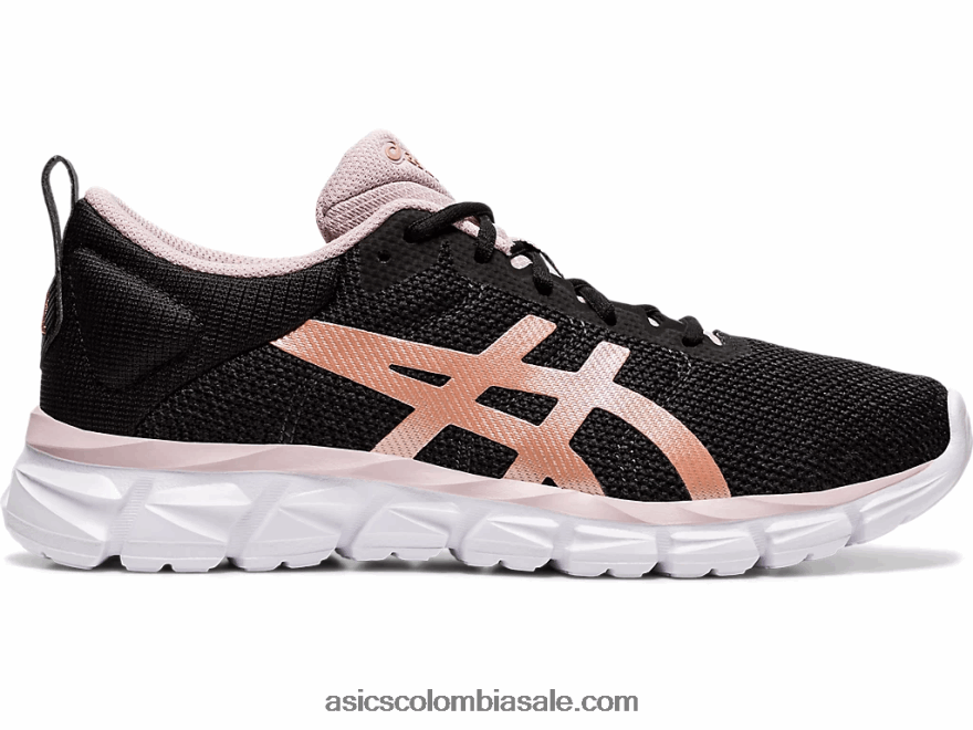 mujer Asics gel-lyte cuántica negro/oro rosa 20X82N3169