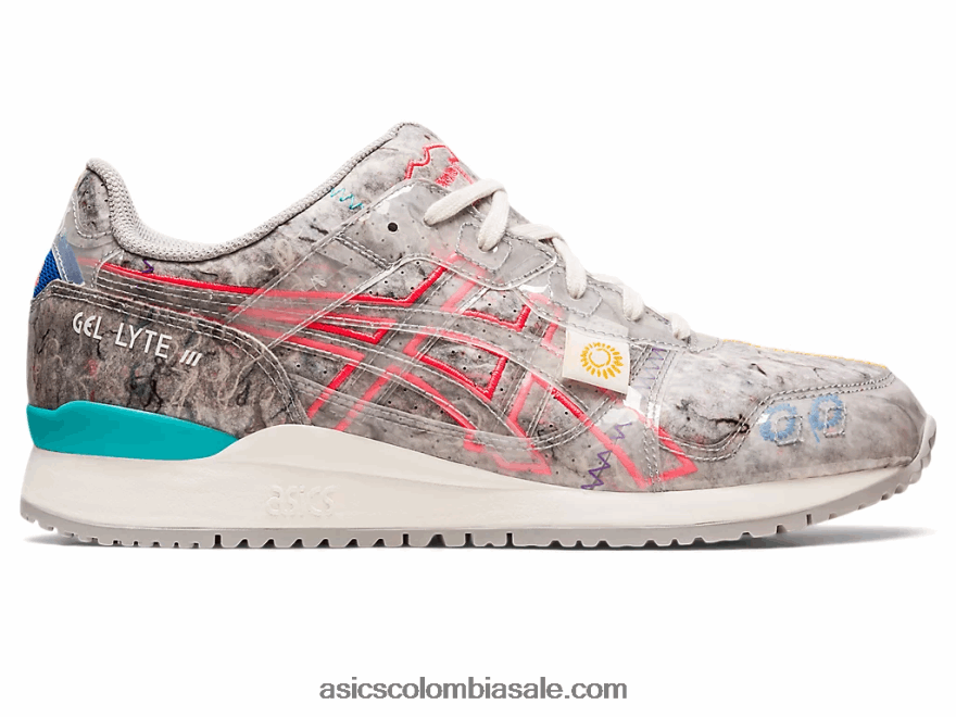 mujer Asics gel-lyte iii og fieltro reciclado gris ostra/rosa diva 20X82N212