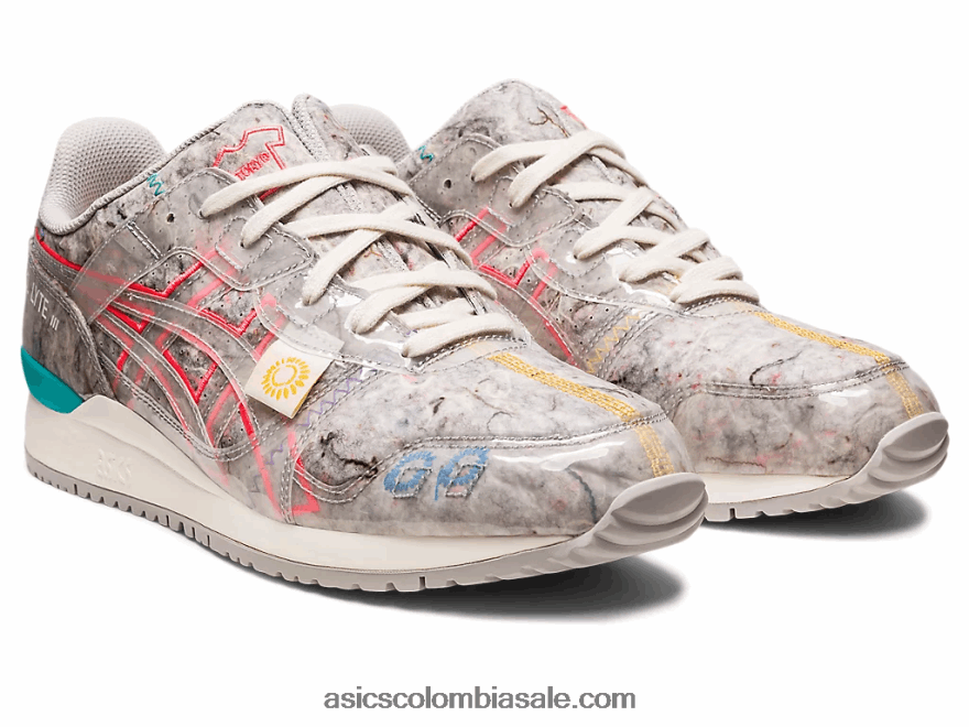 mujer Asics gel-lyte iii og fieltro reciclado gris ostra/rosa diva 20X82N212