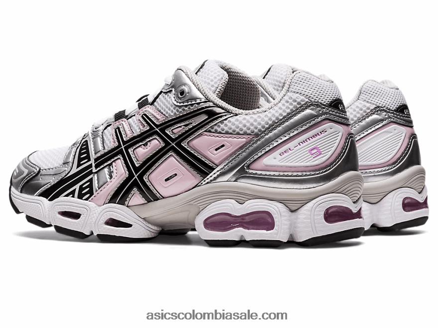 mujer Asics gel-nimbus 9 blanco negro 20X82N2931