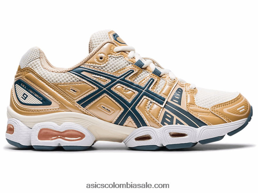 mujer Asics gel-nimbus 9 crema/acorazado 20X82N2701