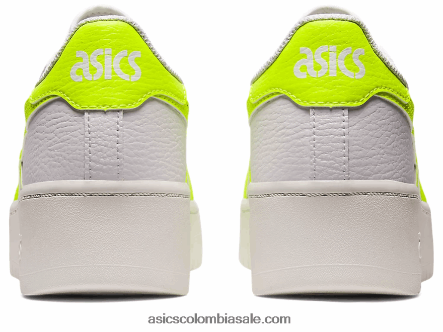 mujer Asics japón s pf blanco/amarillo de seguridad 20X82N2221