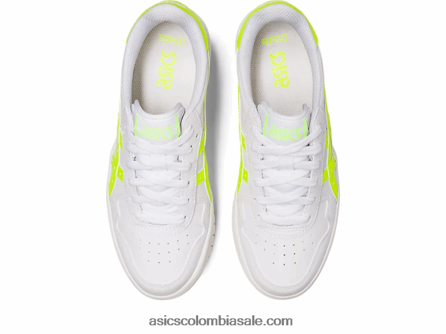 mujer Asics japón s pf blanco/amarillo de seguridad 20X82N2221