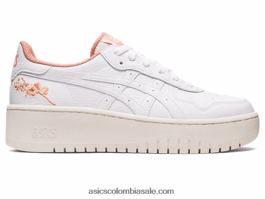 mujer Asics japón s pf blanco/salmón 20X82N2187