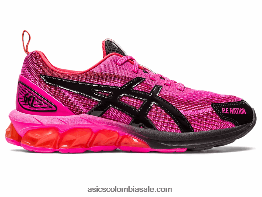 mujer Asics p.e nación x gel-quantum 180 vii rosa brillante/negro 20X82N2382