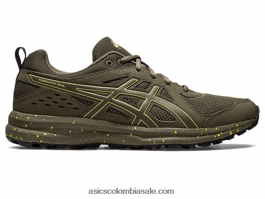 mujer Asics sendero torrance piedra marrón/chispa limón 20X82N220