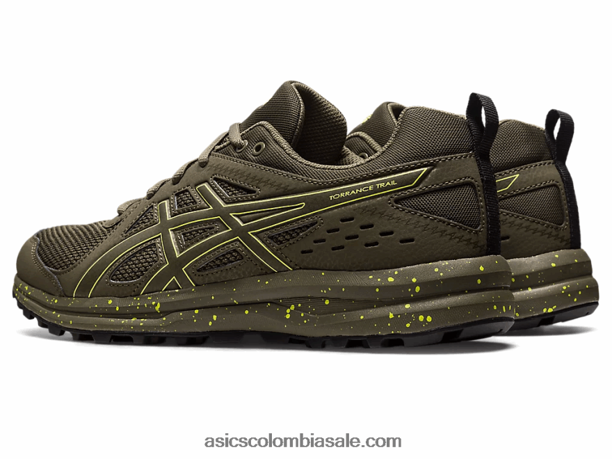 mujer Asics sendero torrance piedra marrón/chispa limón 20X82N220