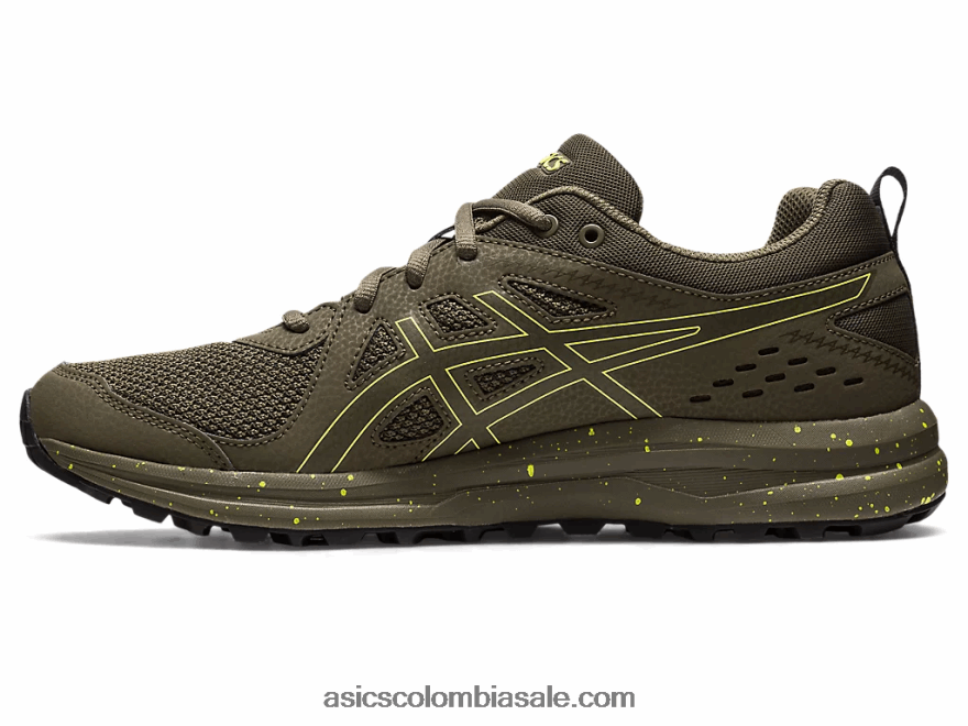 mujer Asics sendero torrance piedra marrón/chispa limón 20X82N220