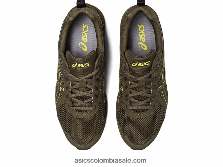 mujer Asics sendero torrance piedra marrón/chispa limón 20X82N220