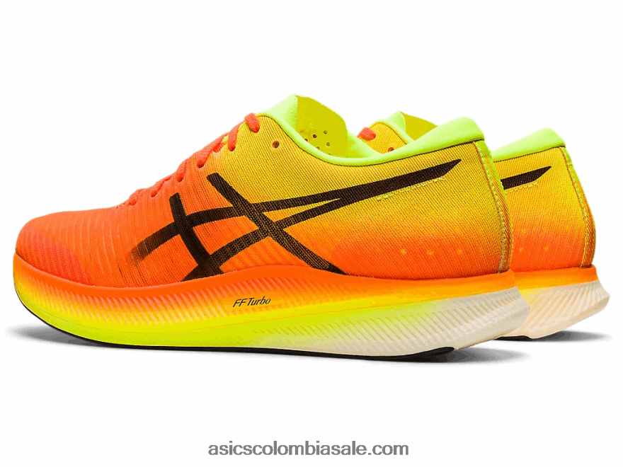 mujer Asics borde de metavelocidad impactante naranja/negro 20X82N2845