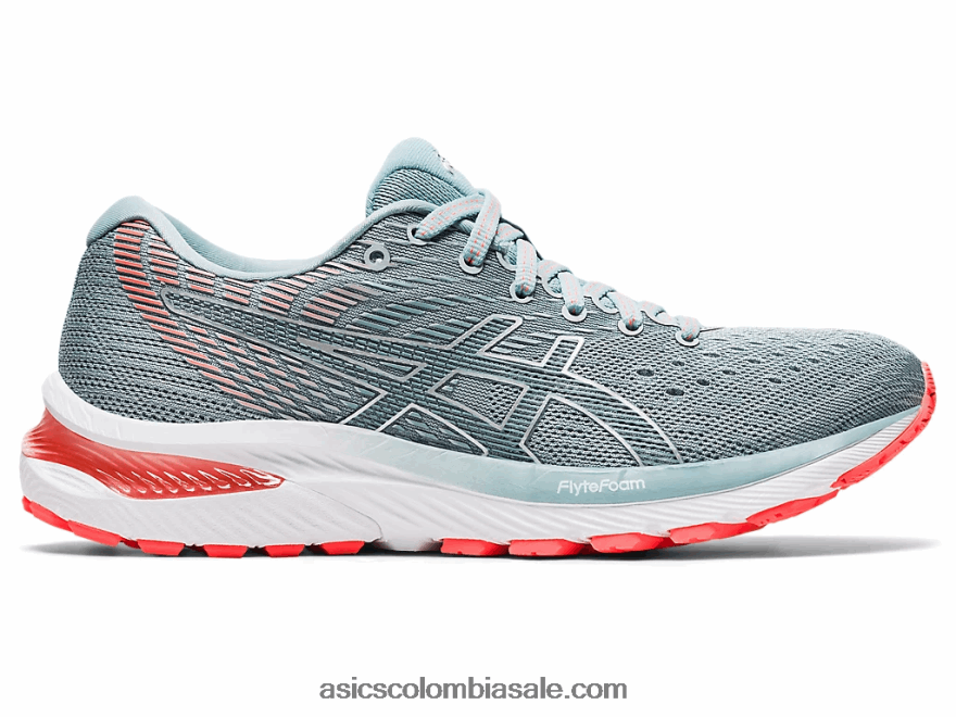 mujer Asics cúmulo de gel 22 gris piedmont/acero claro 20X82N4168
