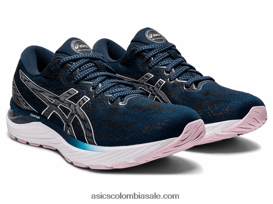 mujer Asics cúmulo de gel 23 azul francés/plata pura 20X82N3357