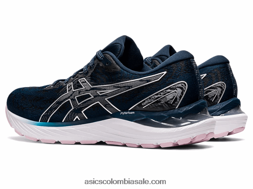 mujer Asics cúmulo de gel 23 azul francés/plata pura 20X82N3357