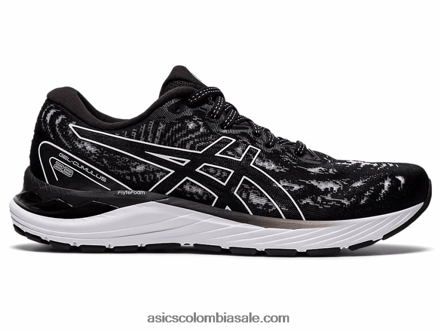 mujer Asics cúmulo de gel 23 blanco negro 20X82N3934