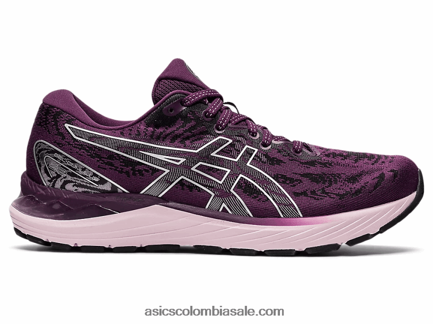 mujer Asics cúmulo de gel 23 ciruela profunda/plata pura 20X82N3551