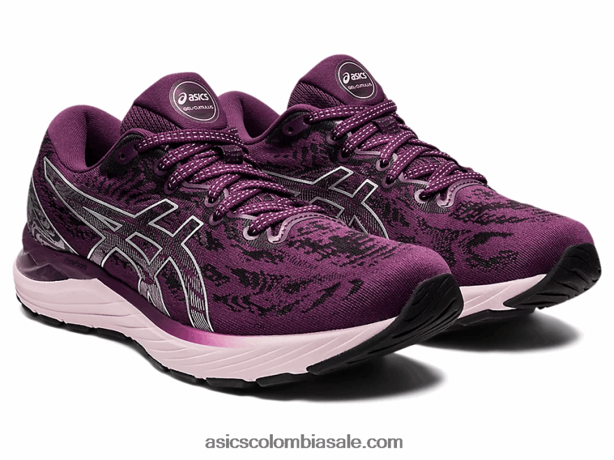 mujer Asics cúmulo de gel 23 ciruela profunda/plata pura 20X82N3551