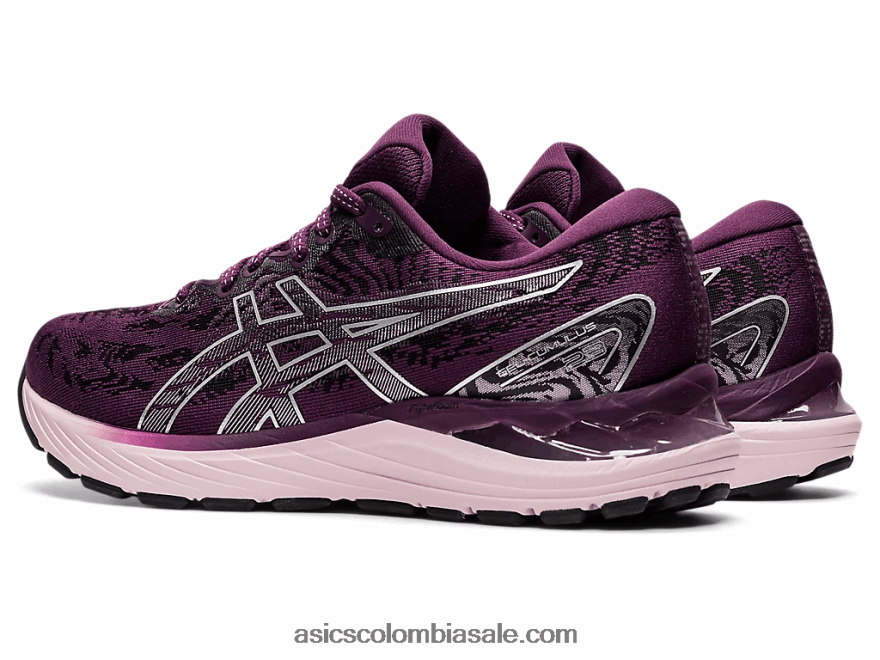 mujer Asics cúmulo de gel 23 ciruela profunda/plata pura 20X82N3551