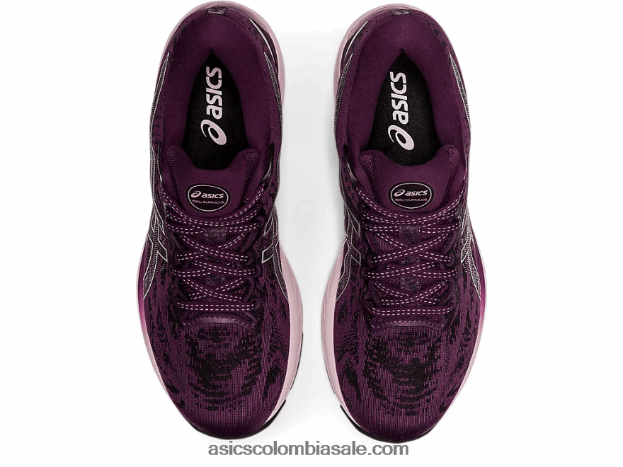 mujer Asics cúmulo de gel 23 ciruela profunda/plata pura 20X82N3551
