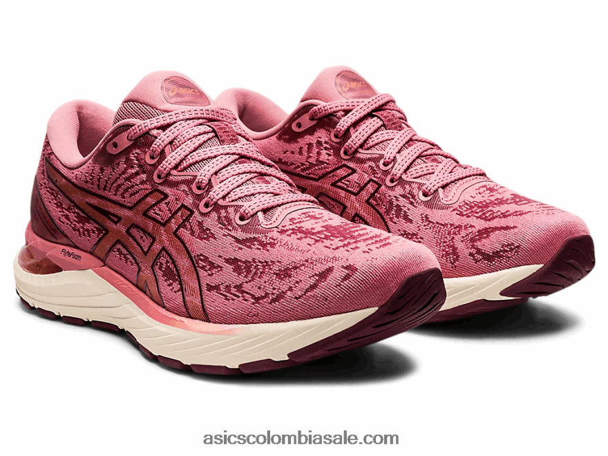mujer Asics cúmulo de gel 23 rosa ahumado/marte profundo 20X82N3875