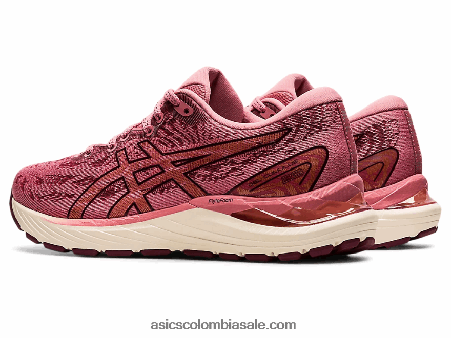 mujer Asics cúmulo de gel 23 rosa ahumado/marte profundo 20X82N3875