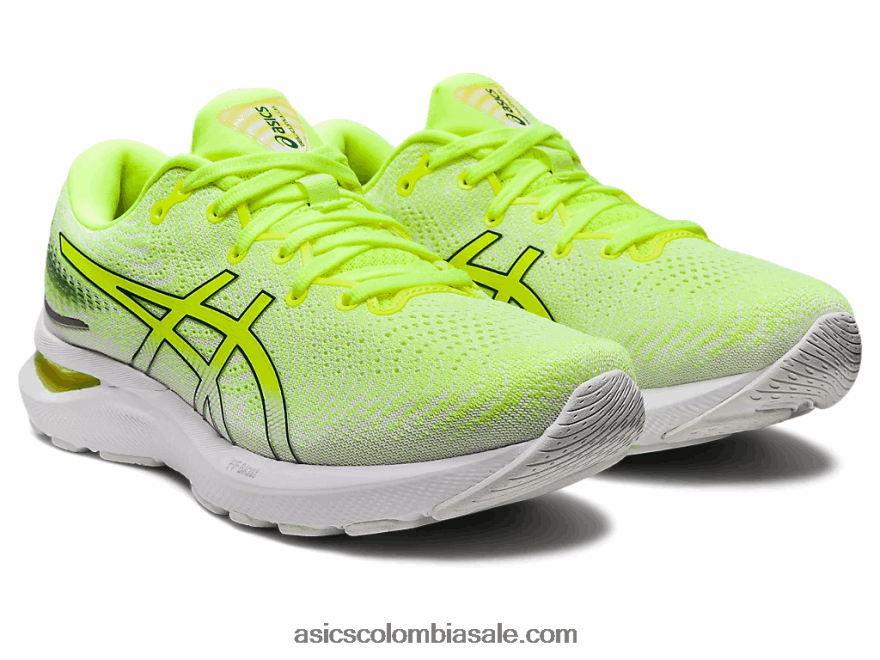 mujer Asics cúmulo de gel 24 amarillo seguridad/pino terciopelo 20X82N2991