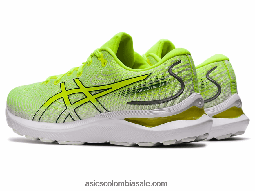 mujer Asics cúmulo de gel 24 amarillo seguridad/pino terciopelo 20X82N2991