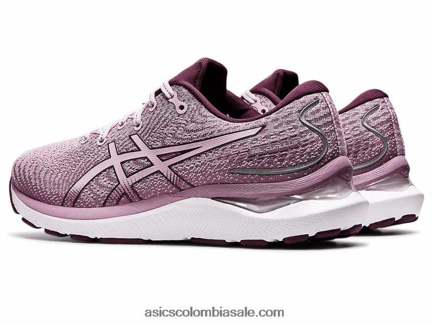 mujer Asics cúmulo de gel 24 apenas rosa/ciruela profunda 20X82N3242