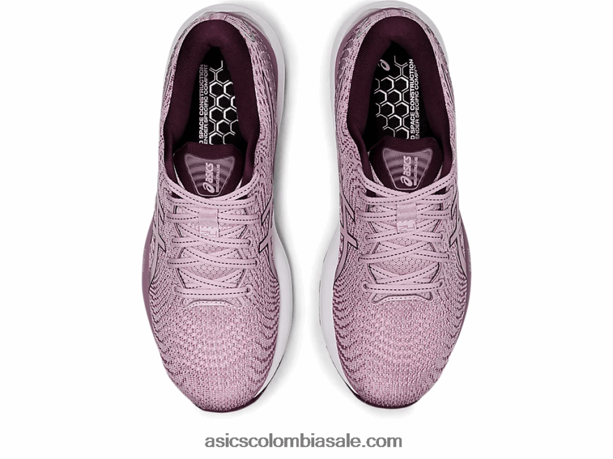 mujer Asics cúmulo de gel 24 apenas rosa/ciruela profunda 20X82N3242