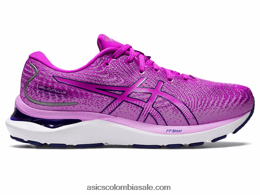 mujer Asics cúmulo de gel 24 orquídea/azul marino 20X82N2646