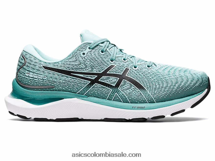 mujer Asics cúmulo de gel 24 verde oasis/negro 20X82N3240