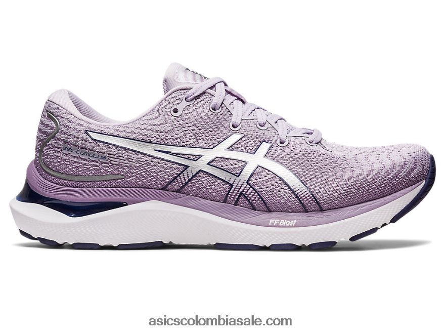mujer Asics cúmulo de gel 24 violeta oscuro/plata pura 20X82N2402