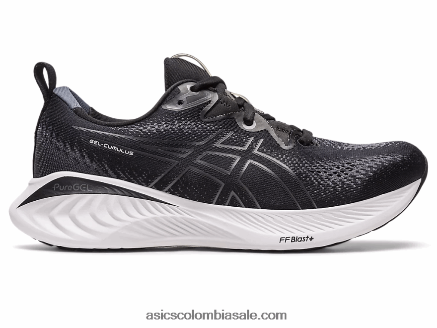 mujer Asics cúmulo de gel 25 blanco negro 20X82N2198