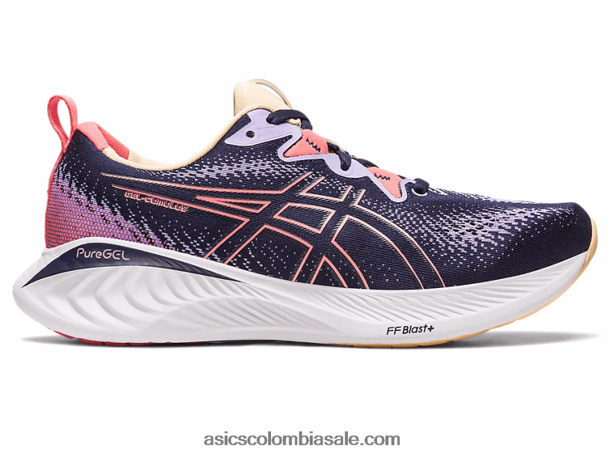 mujer Asics cúmulo de gel 25 medianoche/papaya 20X82N2208