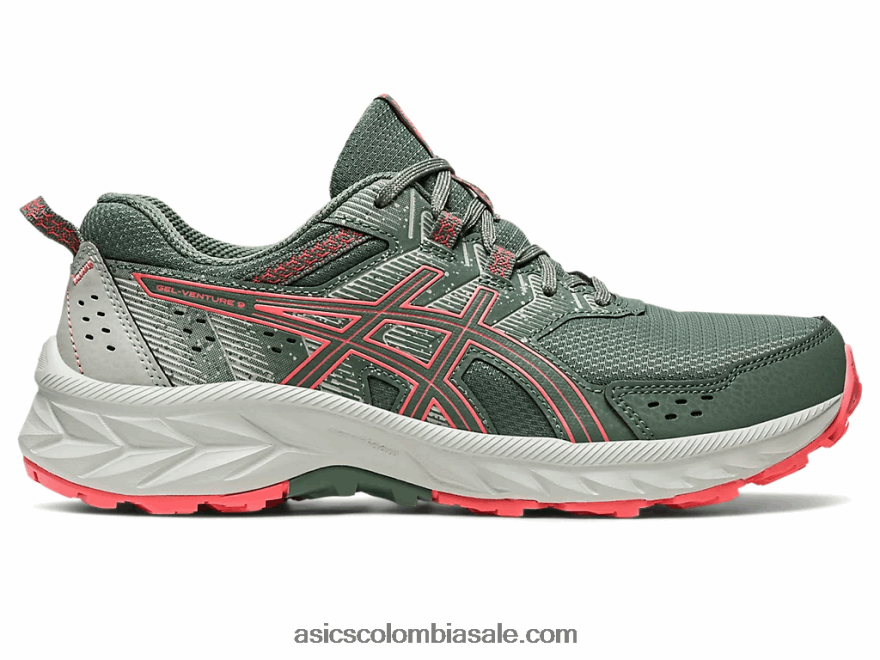 mujer Asics empresa de gel 9 hiedra/papaya 20X82N2218