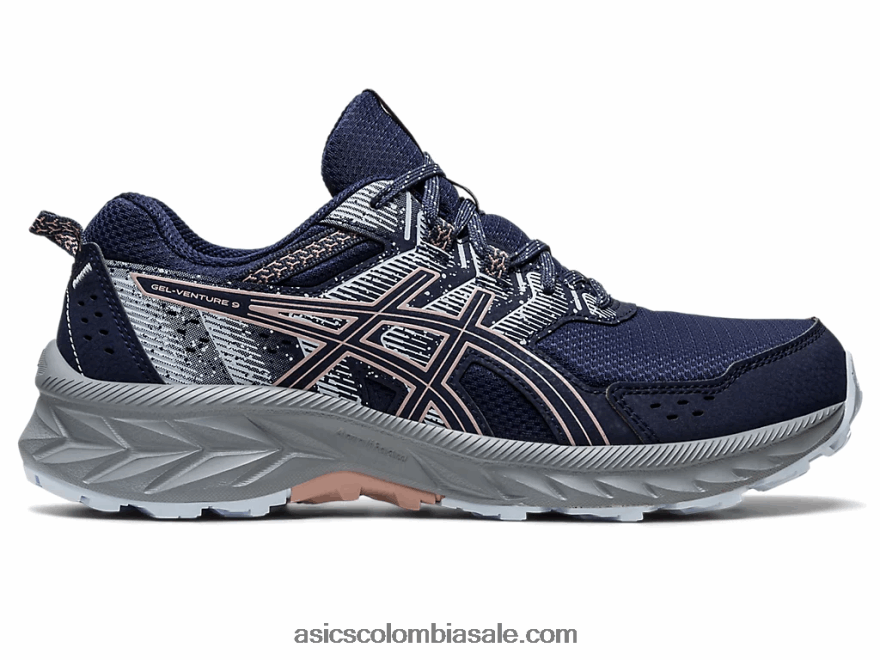 mujer Asics empresa de gel 9 medianoche/cervatillo 20X82N2206