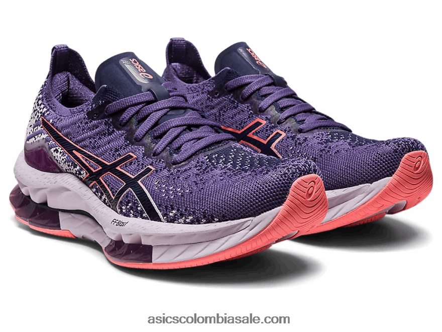 mujer Asics explosión de gel-kinsei morado polvoriento/papaya 20X82N2419