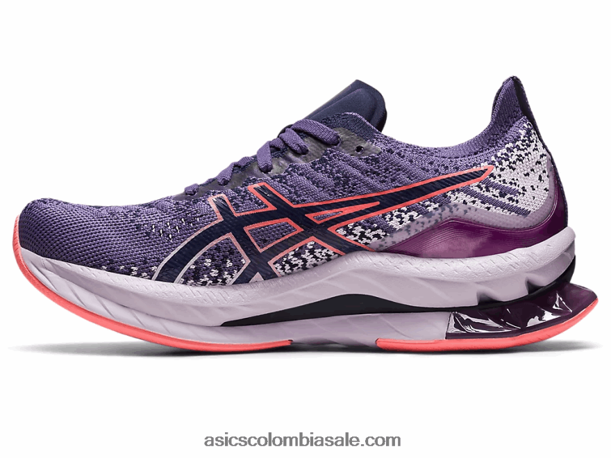 mujer Asics explosión de gel-kinsei morado polvoriento/papaya 20X82N2419