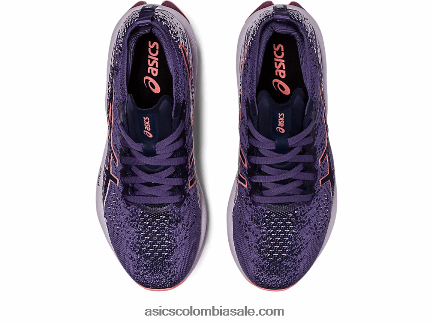 mujer Asics explosión de gel-kinsei morado polvoriento/papaya 20X82N2419