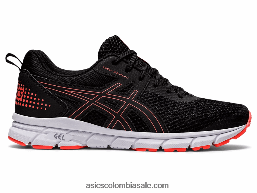 mujer Asics gel-33 negro/coral relámpago 20X82N3911