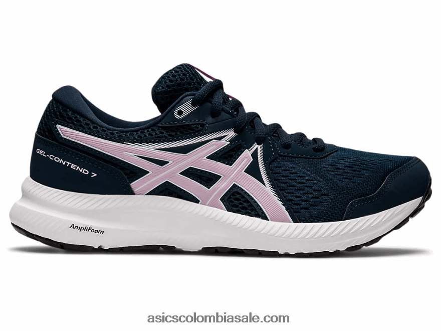 mujer Asics gel-contender 7 azul francés/rosa apenas 20X82N3431