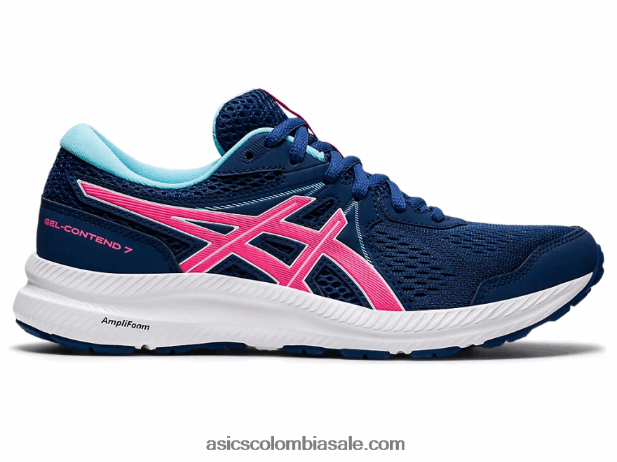 mujer Asics gel-contender 7 azul medianoche/rosa fuerte 20X82N3695