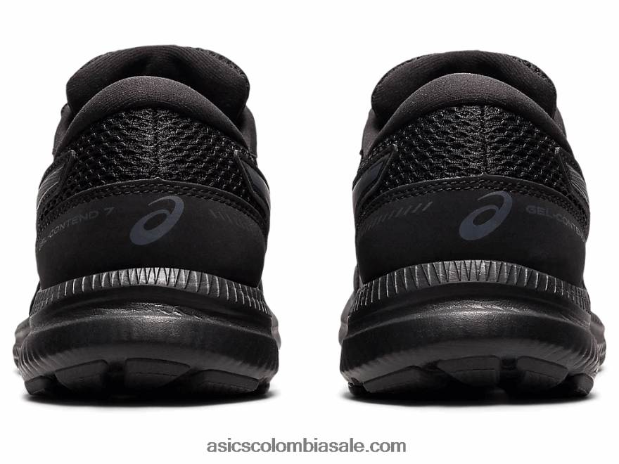 mujer Asics gel-contender 7 de ancho negro/gris portador 20X82N4013