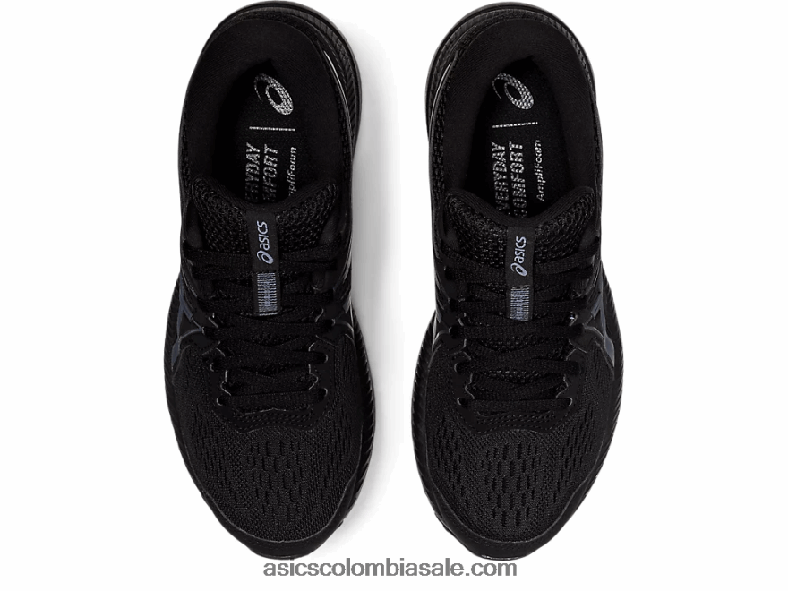 mujer Asics gel-contender 7 de ancho negro/gris portador 20X82N4013