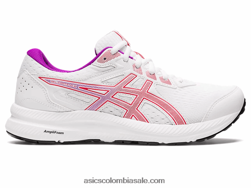 mujer Asics gel-contender 8 alerta blanca/roja 20X82N2657