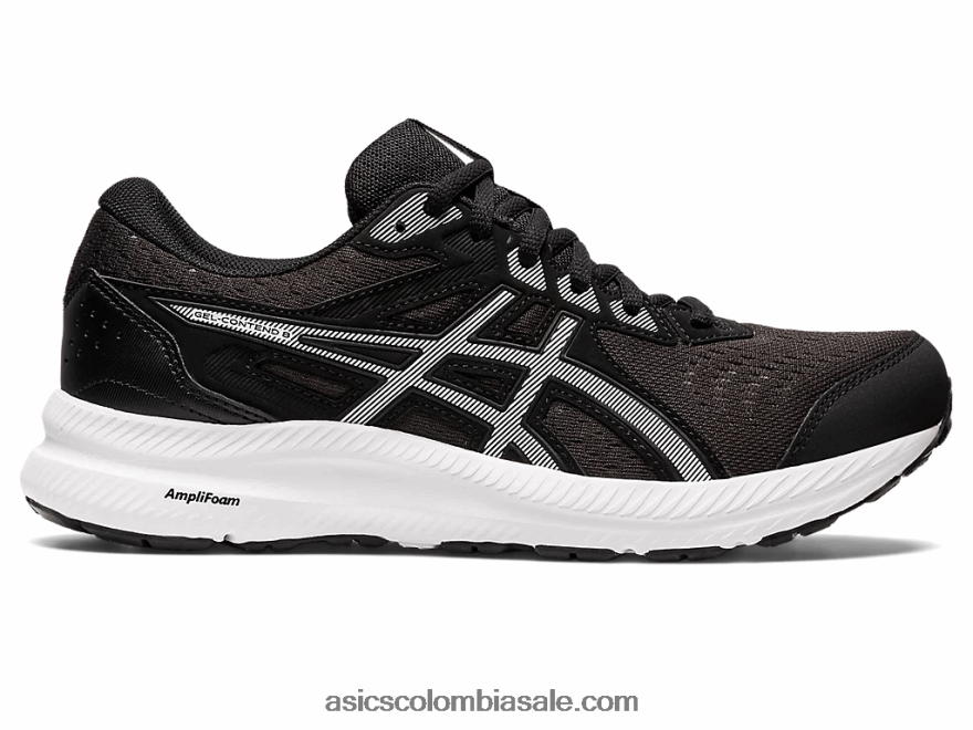 mujer Asics gel-contender 8 blanco negro 20X82N2684