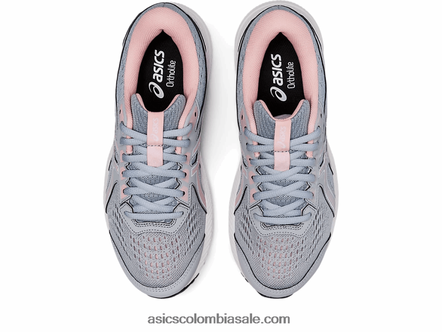 mujer Asics gel-contender 8 de ancho gris piedmont/rosa escarchado 20X82N2687