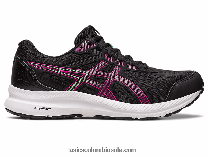 mujer Asics gel-contender 8 delirio negro/rosa 20X82N2437