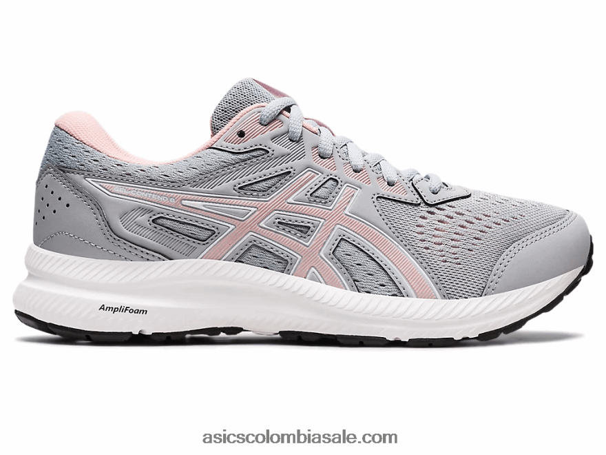 mujer Asics gel-contender 8 gris piedmont/rosa escarchado 20X82N2685