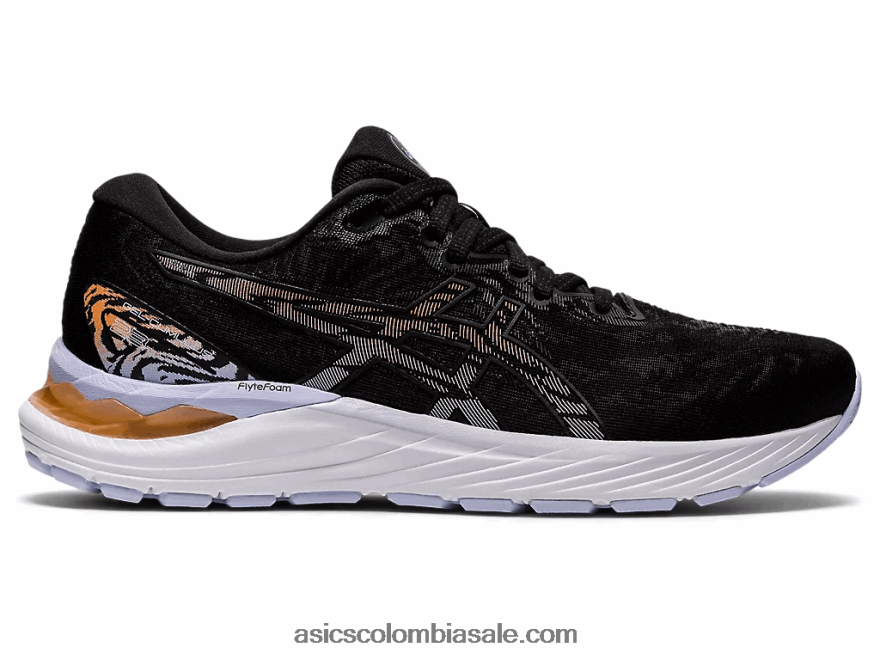 mujer Asics gel-cumulus 23 de ancho melocotón negro/sol 20X82N3929