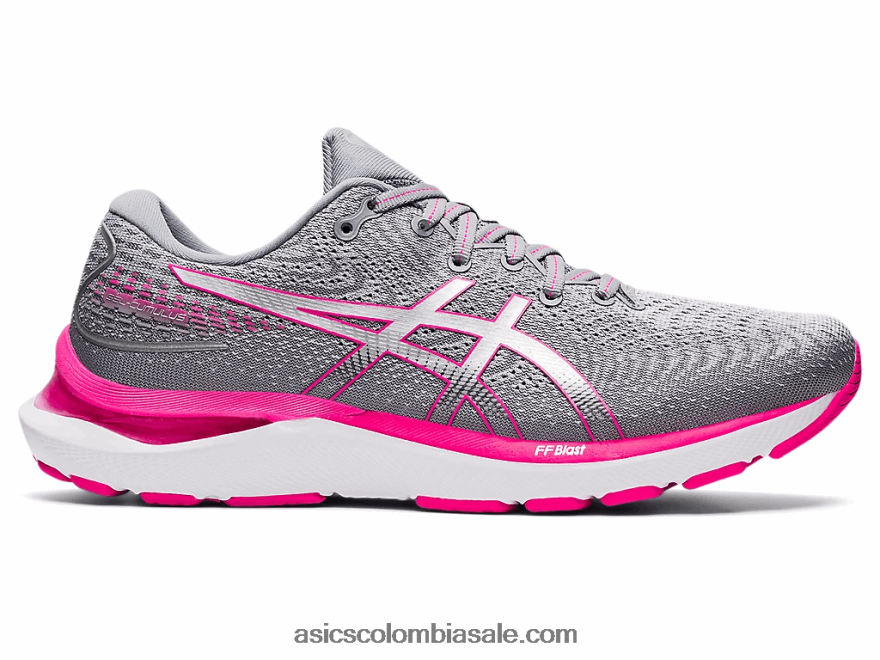 mujer Asics gel-cumulus 24 de ancho hoja de roca/rosa glo 20X82N3207